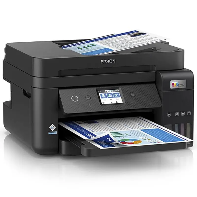 Imprimante EcoTank L6290 4 en 1 couleur A4 / Recto Verso / Wi-Fi + 5 Bouteilles D’encres Epson Incluses