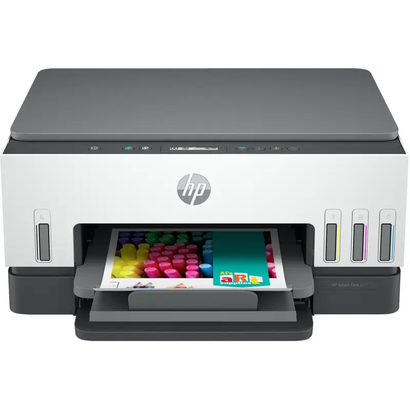 Imprimante tout-en-un HP Smart Tank 670 + 6 Bouteilles D’encres