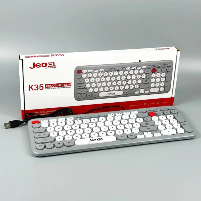 Clavier USB JEDEL K35 CHOKOLATE SLIM