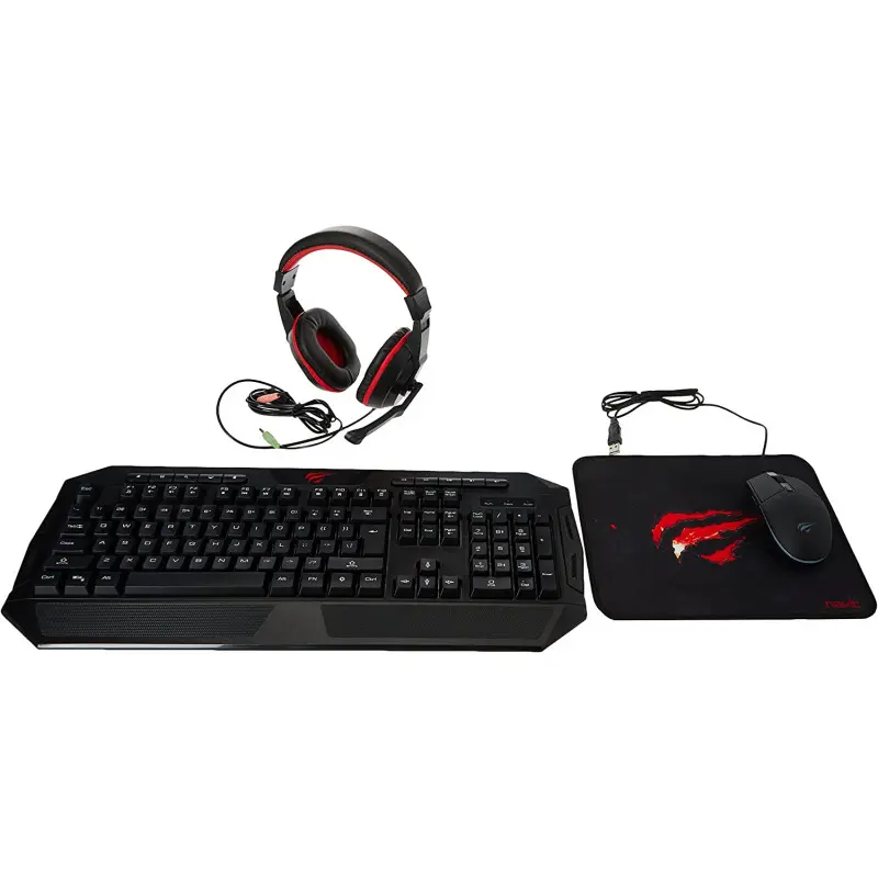 Ensemble Gaming Clavier + Souris + Tapis + Casque Havit KB501CM