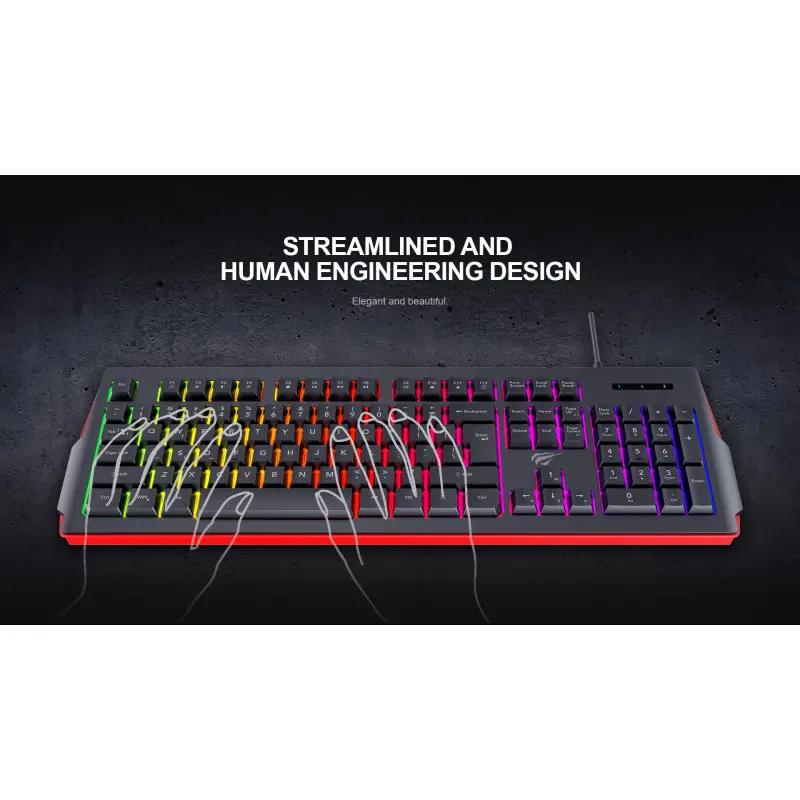 Clavier GAMER HAVIT KB866L / RGB Rétroéclairé