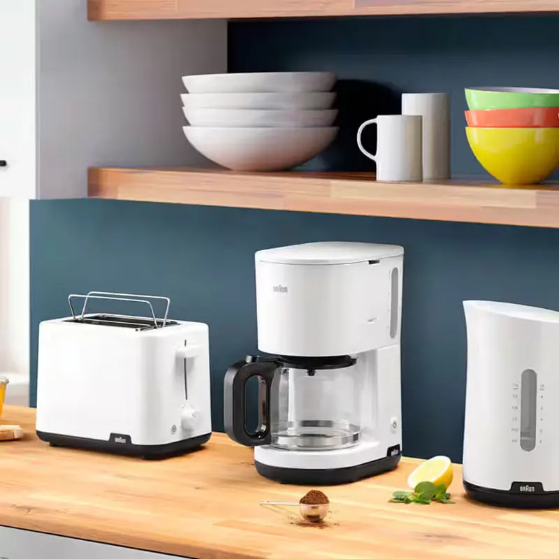 Machine à Café Filtre BRAUN 10 tasses / 1000W / Blanc