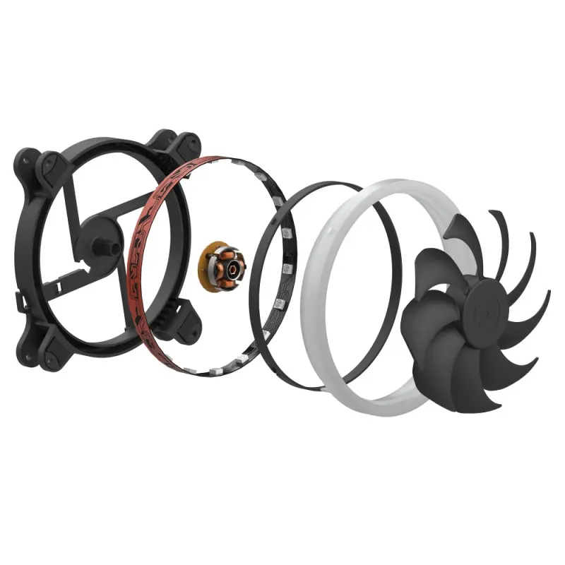 Kit de 3 Ventilateurs de Boîtier SilentiumPC Corona HP RGB 140