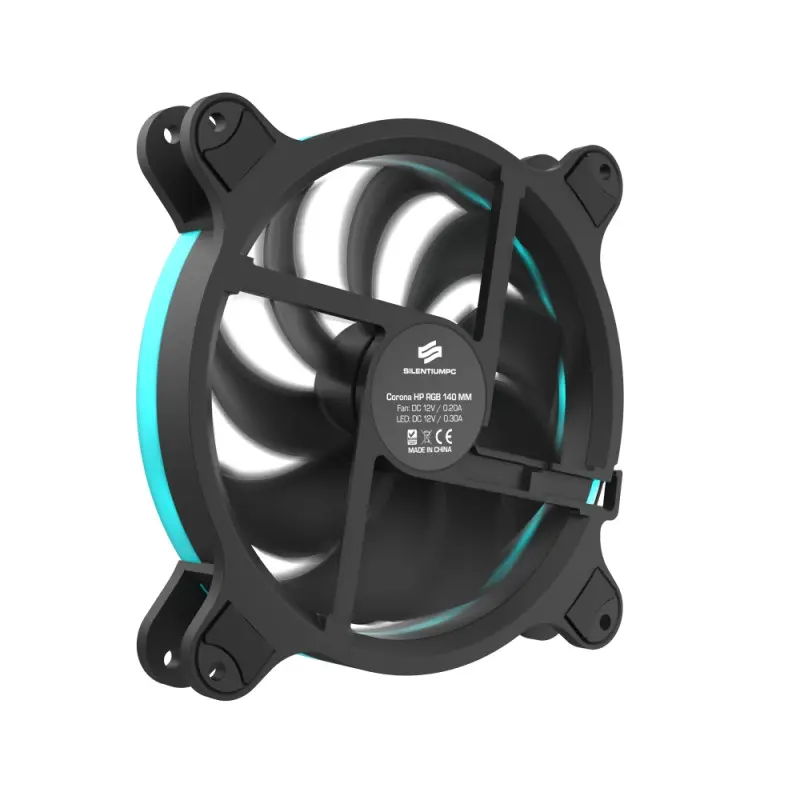 Kit de 3 Ventilateurs de Boîtier SilentiumPC Corona HP RGB 140
