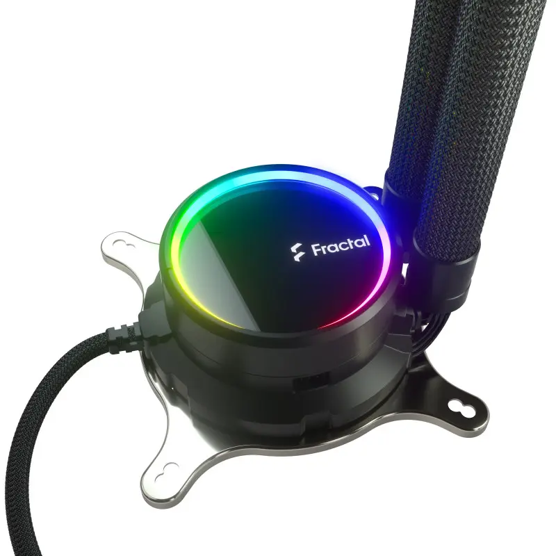 Kit Watercooling AIO Fractal Design Celsius+ S Prisma / RGB / 360 mm / LGA 1700 – AM5 / Noir