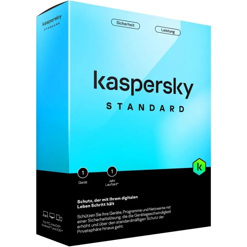 ANTIVIRUS KASPERSKY STANDARD PROTECTION / 1 poste / 1 an
