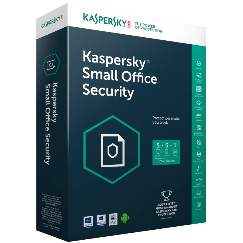 Kaspersky Small Office Security / 20 Pcs + 2 serveurs