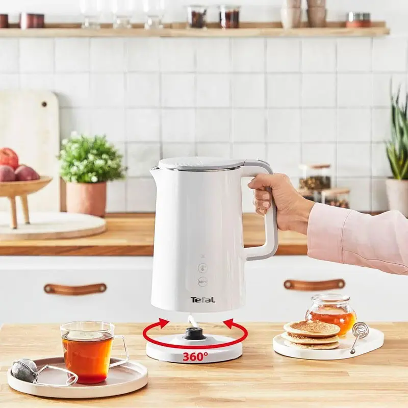 Bouilloire Numérique TEFAL 1800W / 1.5 Litres / Blanc / KO693110