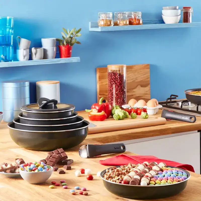 Set De Cuisine TEFAL 5 Pièces / Noir / L1539543