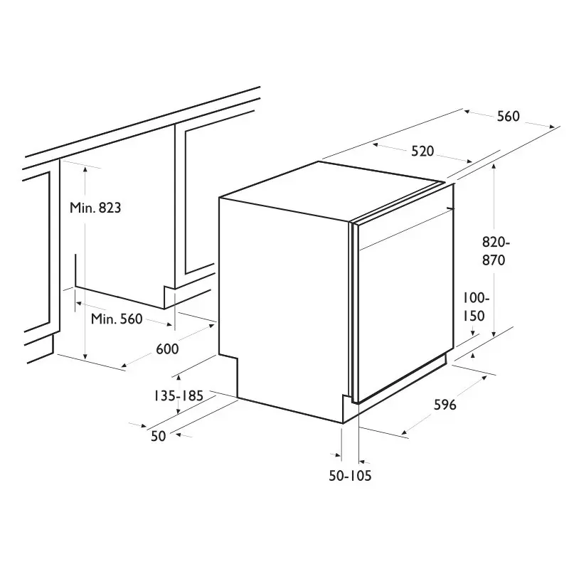 Lave-Vaisselle Focus F501X 12 Couverts / Silver