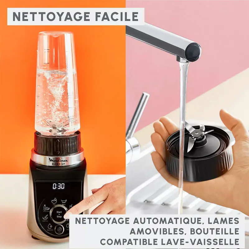 MINI BLENDER MOULINEX BLEND UP / 1000W / Noir