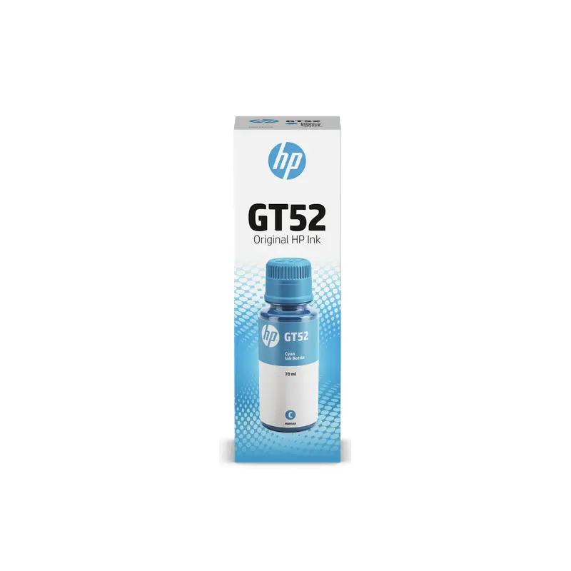 Bouteille d&rsquo;encre Originale HP GT52 / Cyan / 70ml