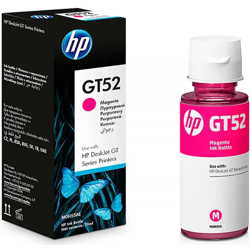 Bouteille d&rsquo;encre Originale HP GT52 / Magenta / 70ml