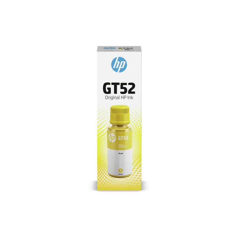 Bouteille d&rsquo;encre Originale HP GT52 / Jaune / 70ml