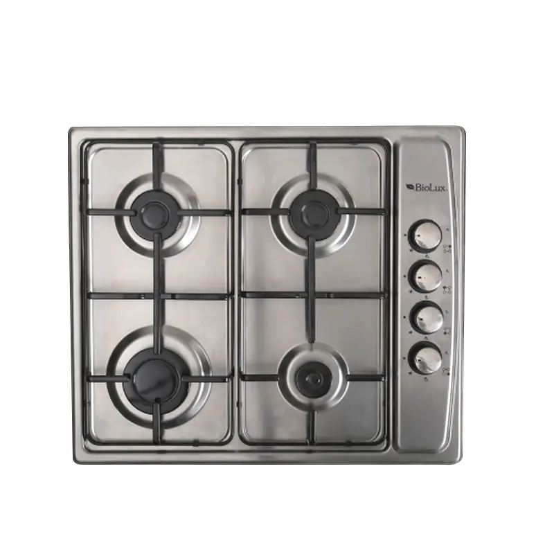 PLAQUE DE CUISSON ENCASTRABLE BIOLUX 4 FEUX THERMO COUPLE / INOX / M5855