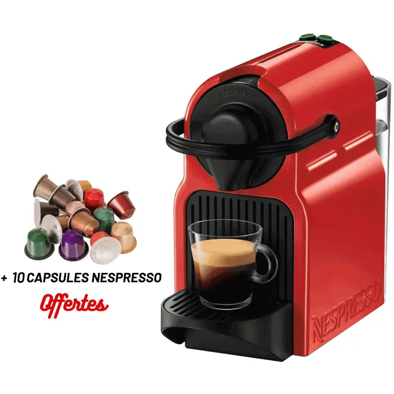 MACHINE À CAFÉ À CAPSULE INISSIA RED NESPRESSO
