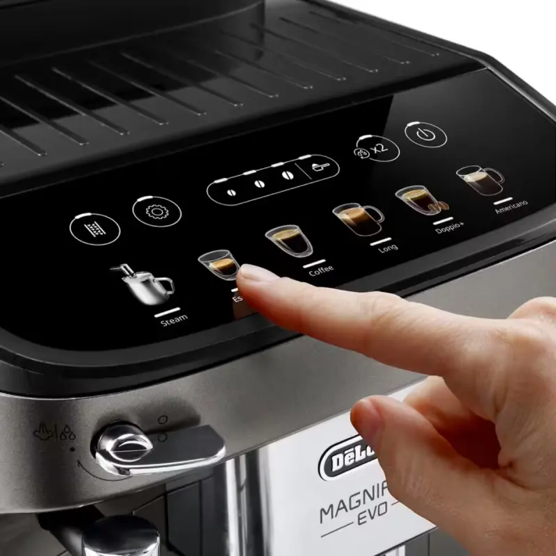 Machine à Café Expresso Automatique Delonghi Magnifica Evo / 1450 W / Chrome