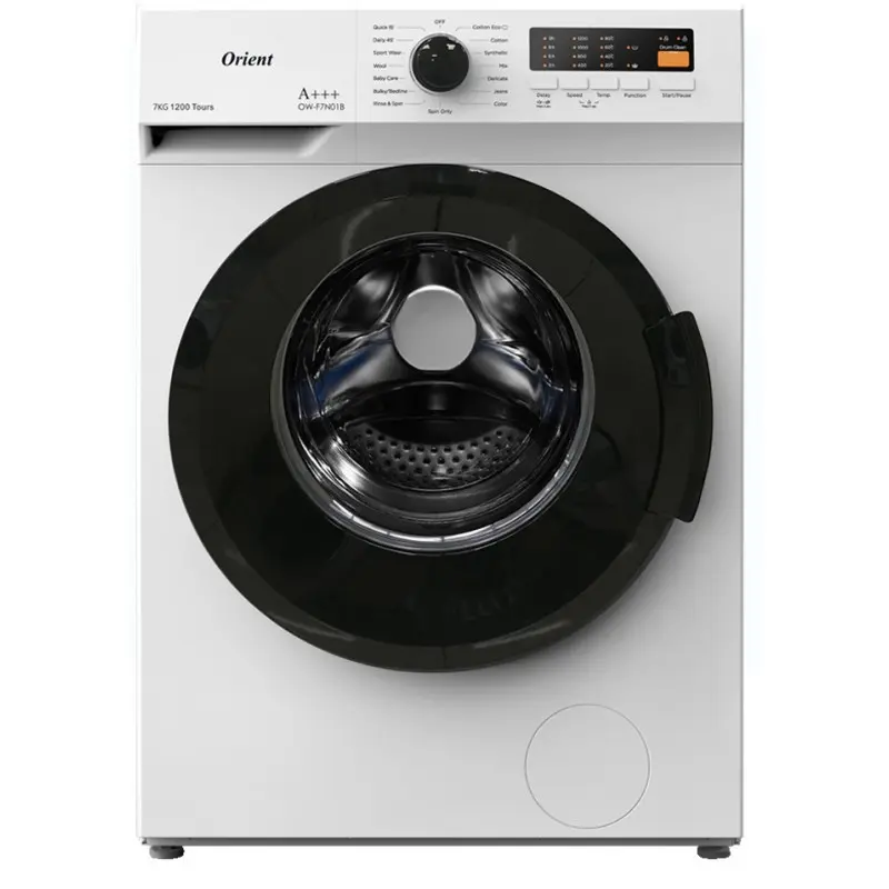 Machine à laver Automatique Frontale Orient OW-F7V03B / 7KG / Blanc / OW-F7V03B