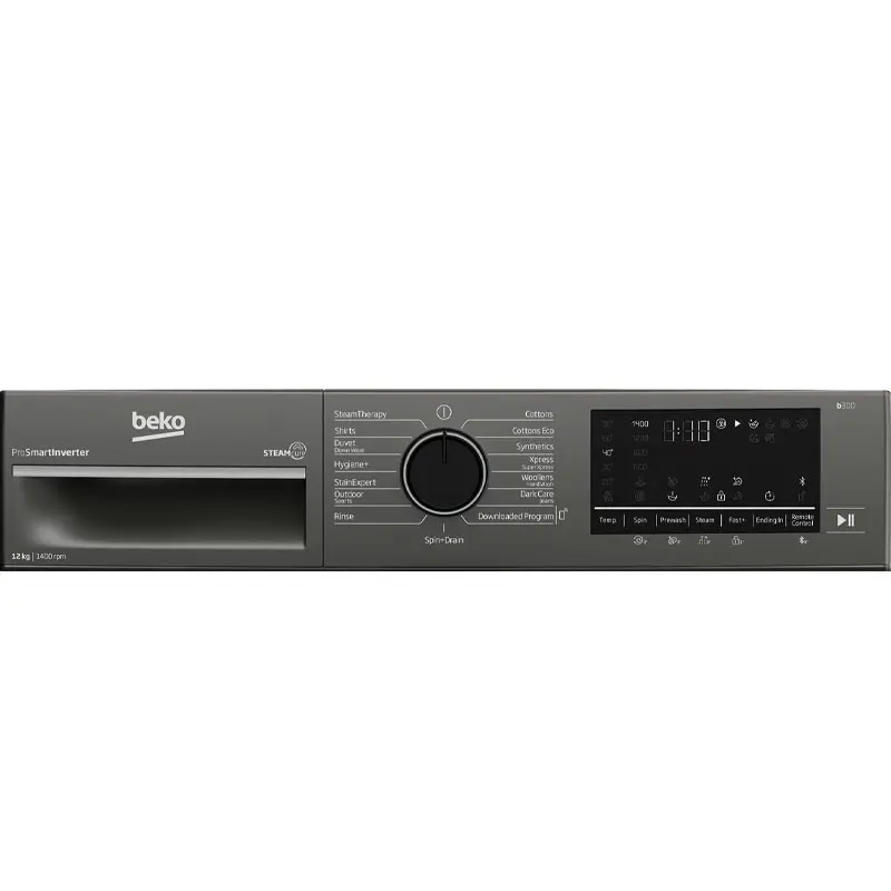 Machine a laver BEKO 12kg SMART INVERTER / Gris Foncé / B3WFT51242MG