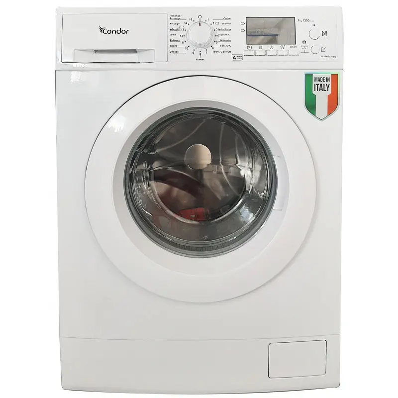 Machine à laver Frontale Condor / 9 Kg / Blanc
