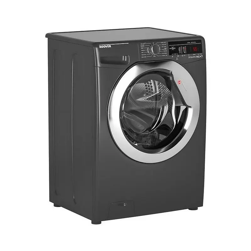 Machine à laver Smart Hoover 9 KG / Nettoyage vapeur / Silver Chrome + Produit Lessive DET 1 Litre