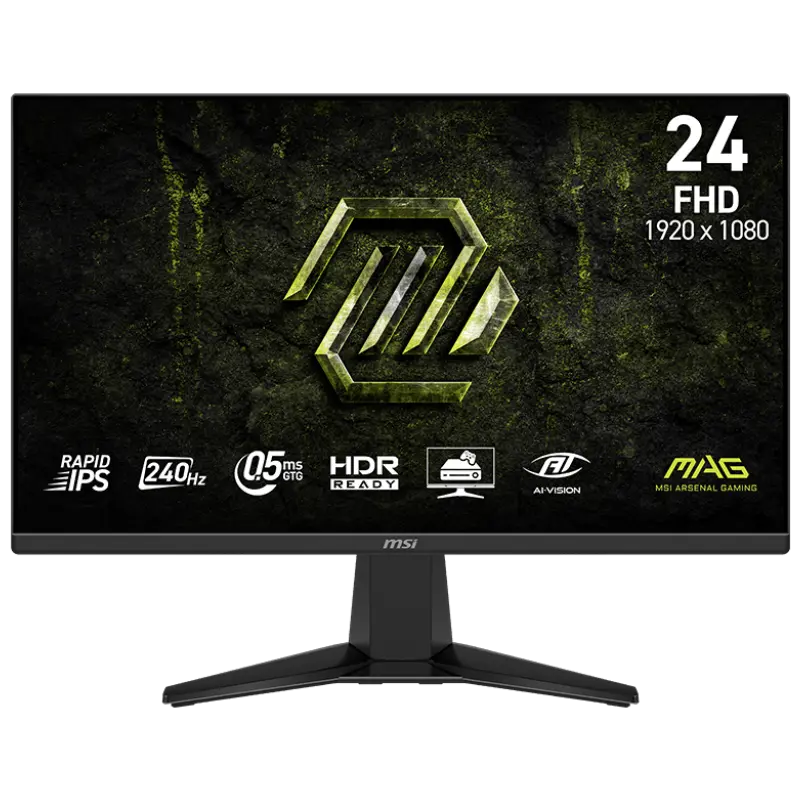 Écran Gaming MSI MAG 245F X24 24&Prime; Full HD IPS / 240 Hz / HDMI/DP / Noir