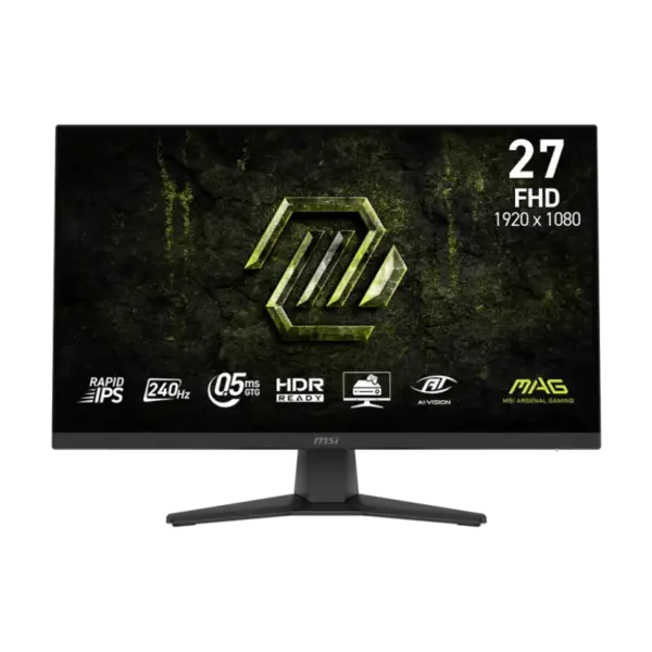 Écran Gaming MSI MAG 272F X24 27" Full HD IPS / 240 Hz / Noir