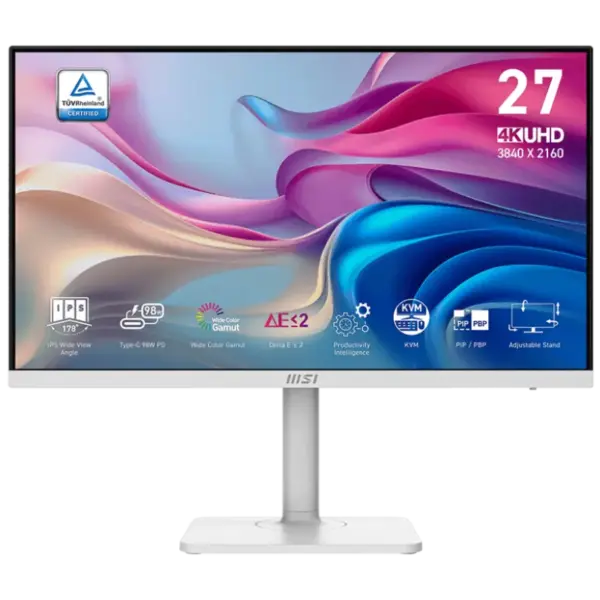 Écran MSI MODERN 27" IPS 60Hz 4K | HDMI/DP/USB-C | HAUT PARLEUR