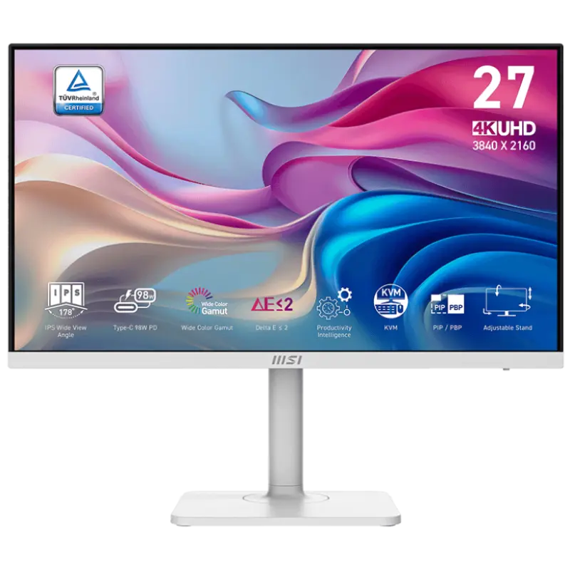 Écran MSI MODERN 27&Prime; IPS 60Hz 4K | HDMI/DP/USB-C | HAUT PARLEUR
