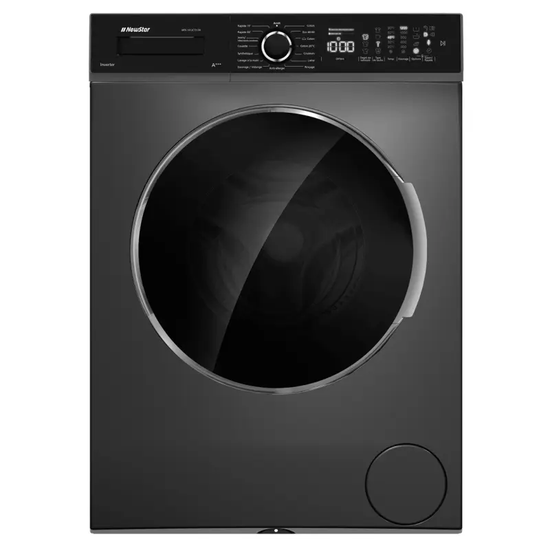Machine à laver Frontale NEWSTAR INVERTER / 10 KG / DARK INOX / BIG DOOR