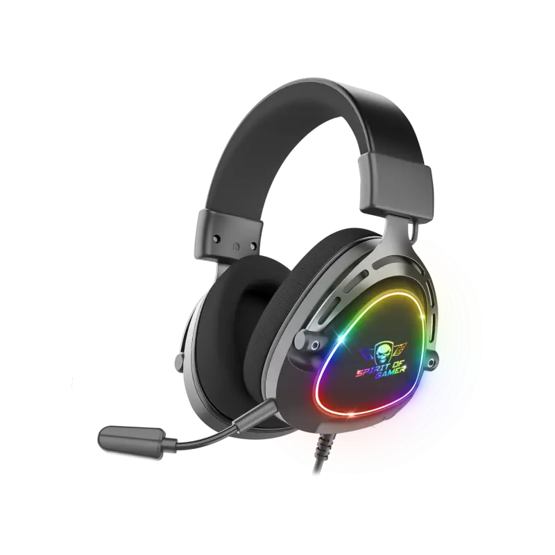 Casque Micro Gaming Spirit of Gamer ELITE H40 DARK / RGB / Noir