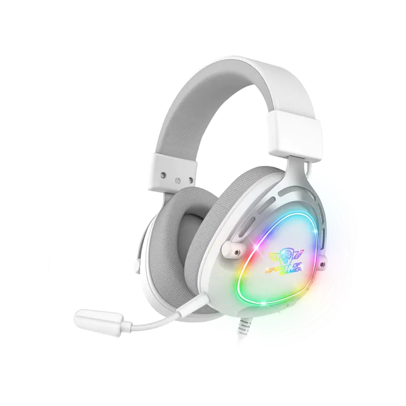 Casque Micro Gaming Spirit of Gamer ELITE H40 ARTIC / RGB / Blanc