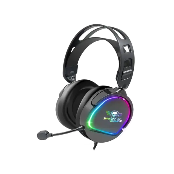 Casque Micro Gaming Spirit of Gamer PRO-H6 DARK / RGB / Noir