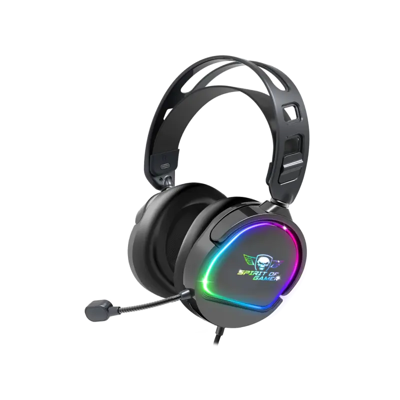 Casque Micro Gaming Spirit of Gamer PRO-H6 DARK / RGB / Noir