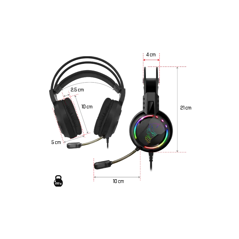 Casque Micro Gaming Spirit of Gamer Pro H7 LED RGB