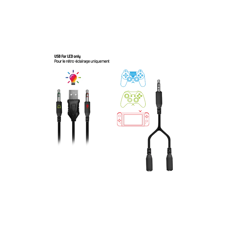 Casque Micro Gaming Spirit of Gamer Pro H7 LED RGB