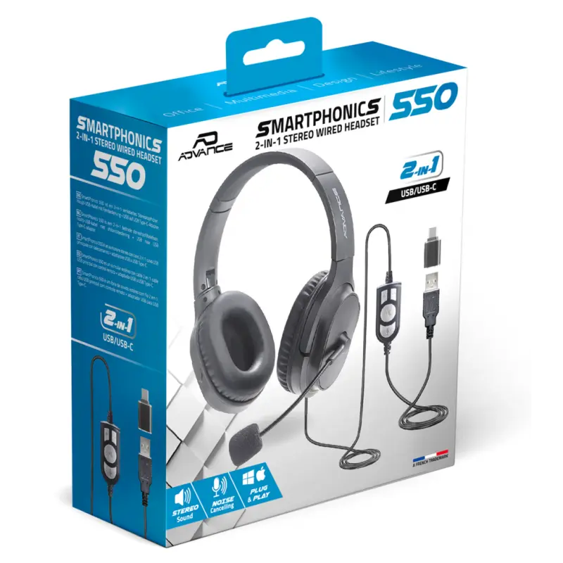 Casque micro Filaire – Advance SMARTPHONICS 550