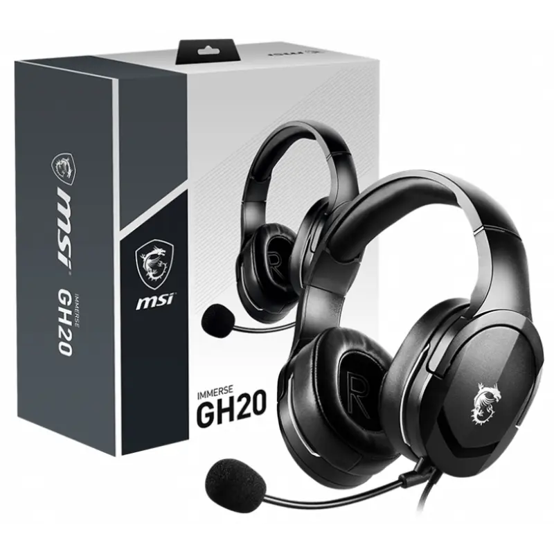 Micro-Casque Gaming MSI Immerse GH20 / Noir
