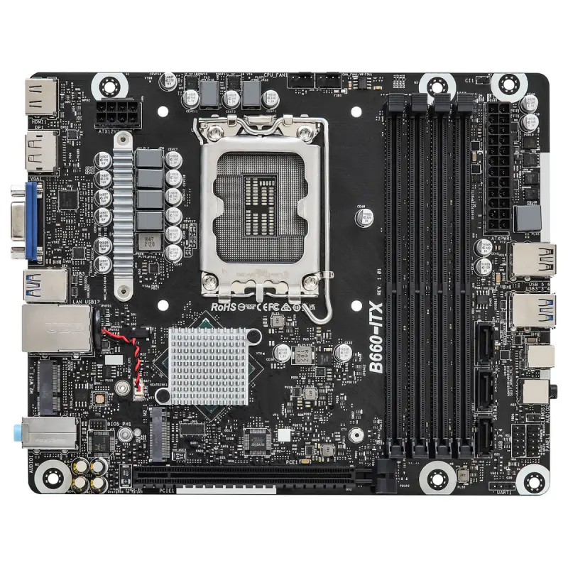 Mini Pc de bureau ASRock Barebone Série DeskMeet B660 / Noir