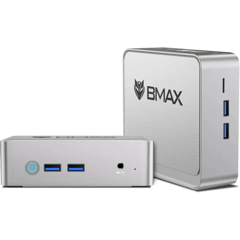 Mini Pc de bureau BMAX B3 N5095 / 8GB 256SSD / Windows 11 / Noir Avec Écran Gaming LG 24GS60F 24 » Full HD IPS 180 Hz / Noir