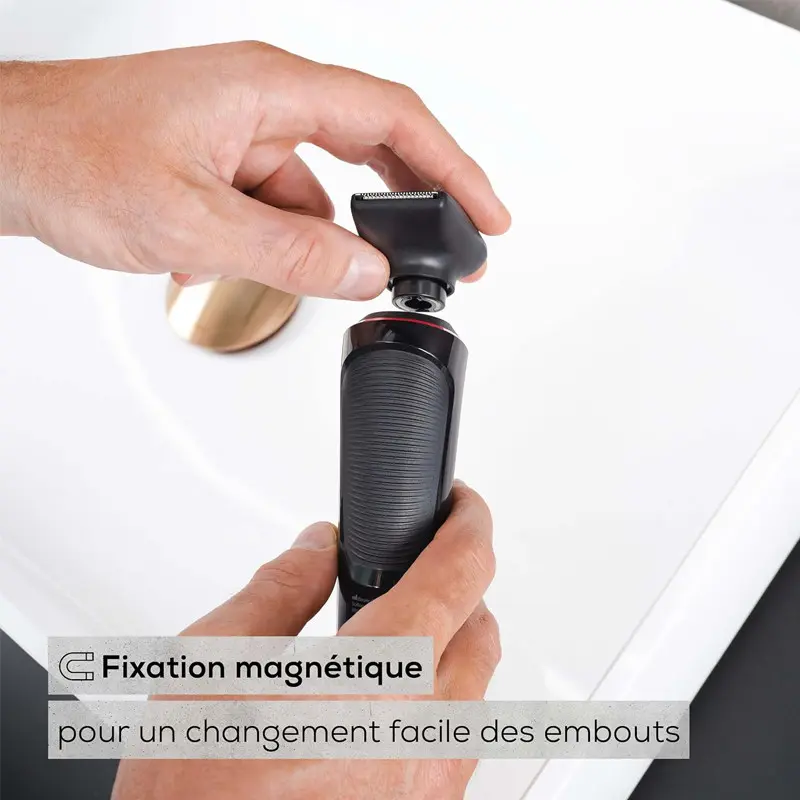 Rasoir Rotatif Sans Fil BEREUR MN8X – Noir