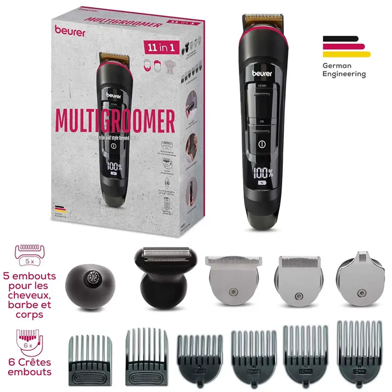 Tondeuse Multigroomer Rechargeable BEURER MN9X – Noir