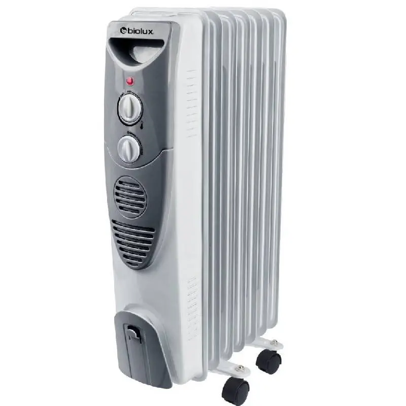 Radiateur Bain d&rsquo;Huile BIOLUX 7 Éléments 1500W / Blanc / MRB-1503