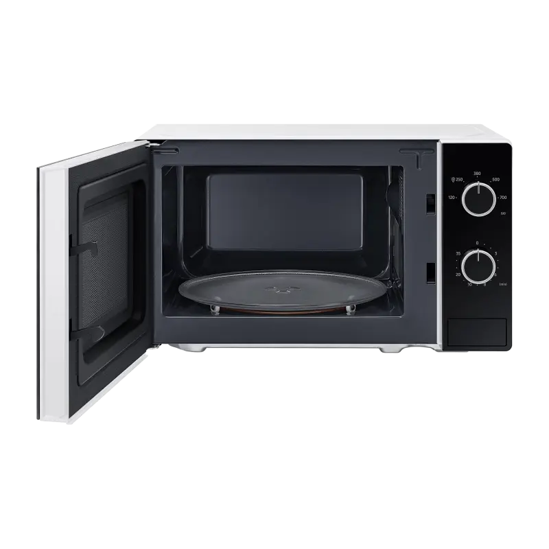 Micro-onde Samsung 20L / 700 W / Solo MWO avec porte en verre plein / Blanc