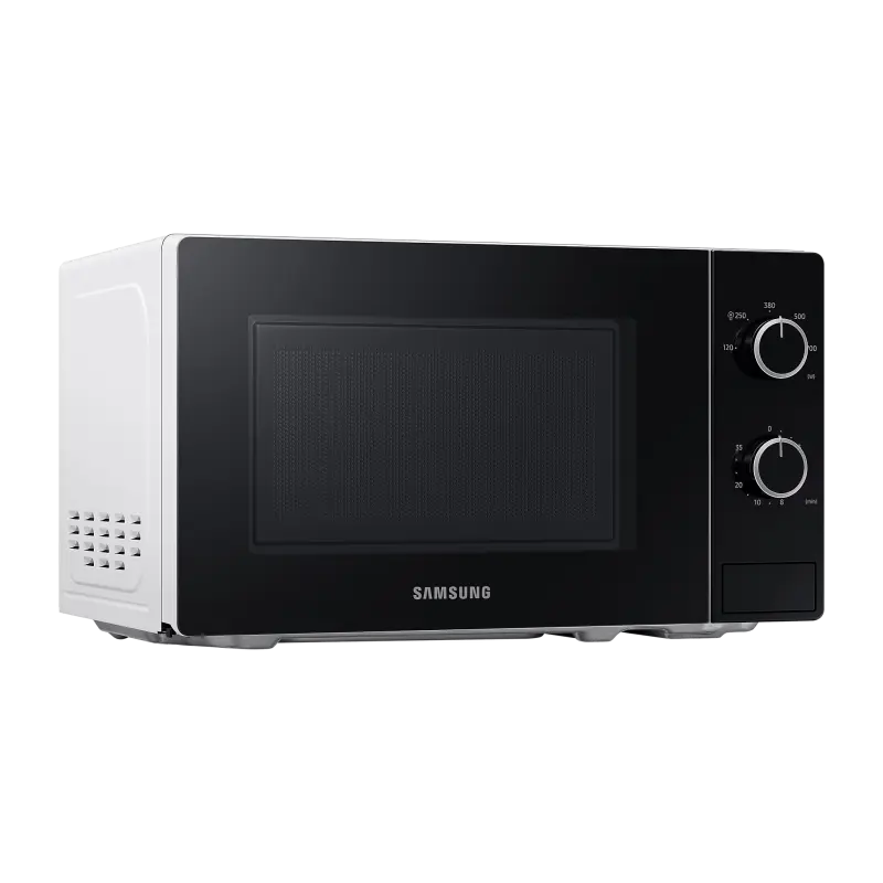 Micro-onde Samsung 20L / 700 W / Solo MWO avec porte en verre plein / Blanc
