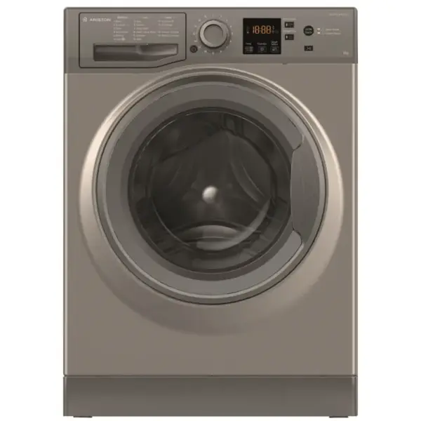 Machine à laver Frontale Ariston NS823CGGMA / 8 KG / Silver avec Moteur Inverter