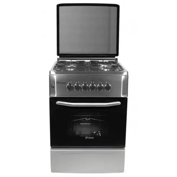 Cuisinière a Gaz Orient Avec Tourne Broche OC-50-60sit / 4 Feux / Inox