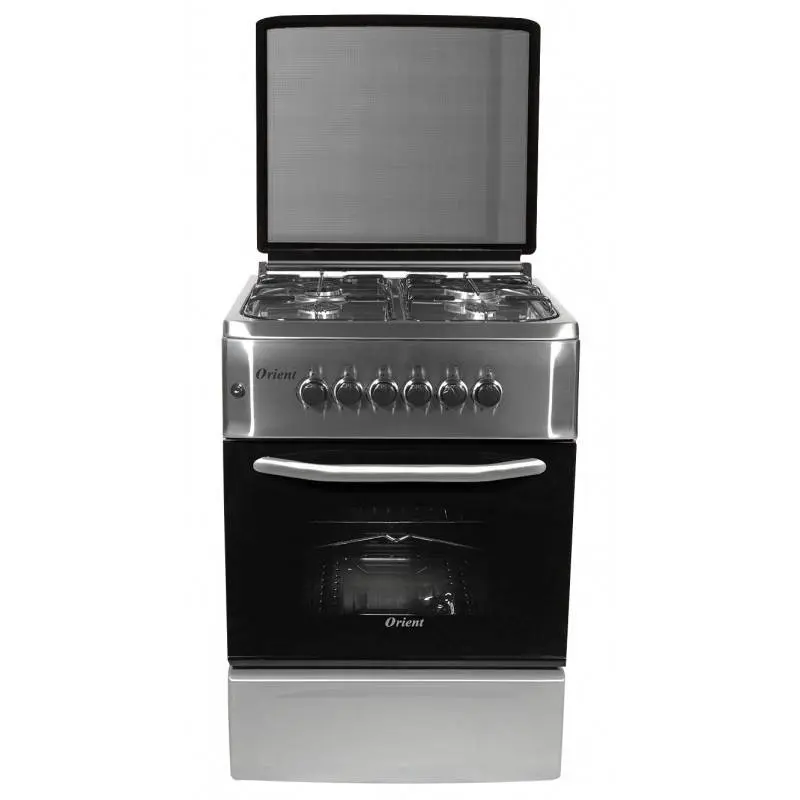 Cuisinière a Gaz Orient Avec Tourne Broche OC-50-60sit / 4 Feux / Inox