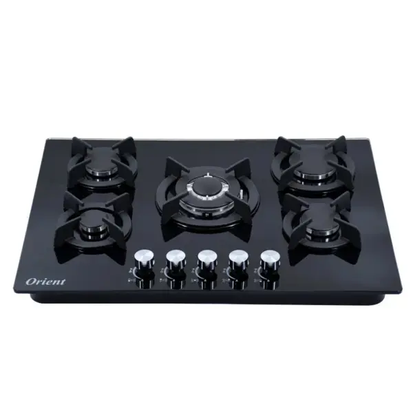 PLAQUE ENCASTRABLE Vitré ORIENT Fonte 5 Feux - Noir