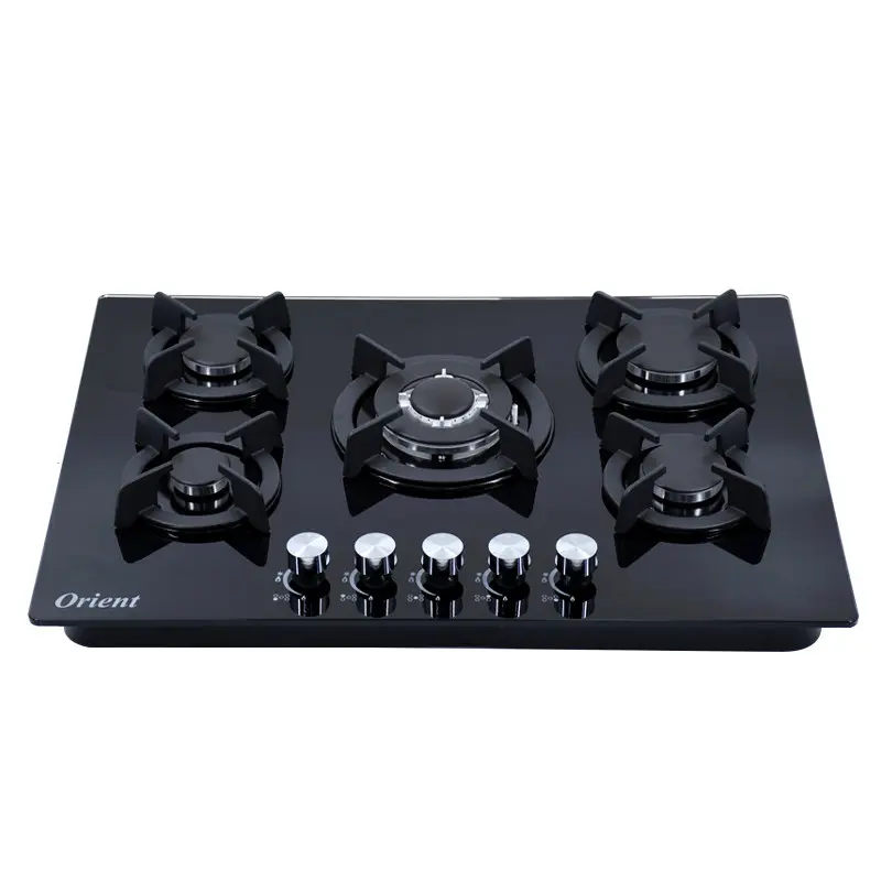 PLAQUE ENCASTRABLE Vitré ORIENT Fonte 5 Feux – Noir